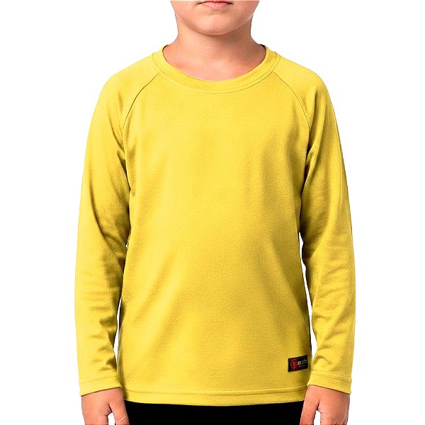 Camisa de Pesca FPS 50+ Infantil Amarelo - Play Pesca