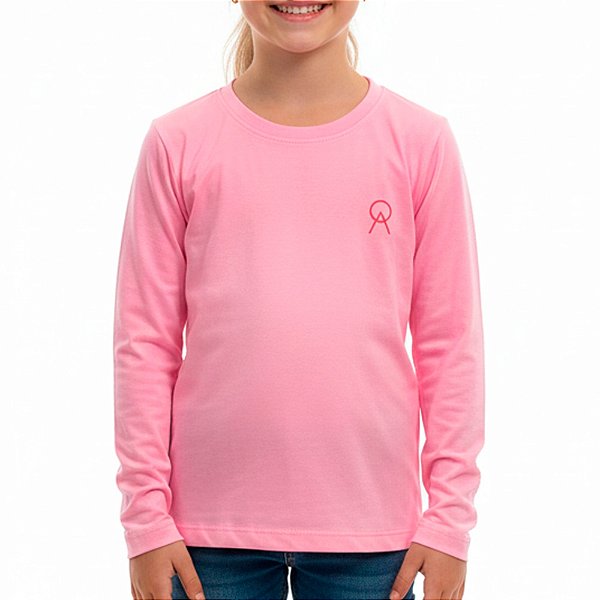 Camiseta Infantil Proteção UV50+ Rosa Pantera - Oro Adventure