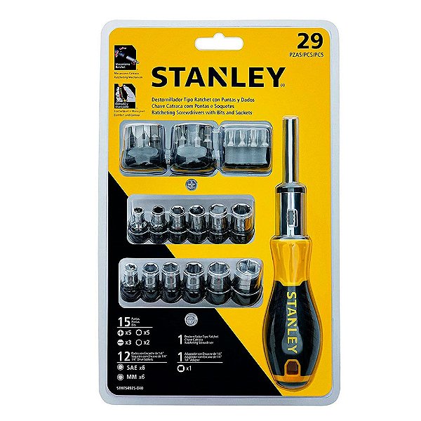 Chave Catracada 29Pc Multibits/Soquetes - Stanley