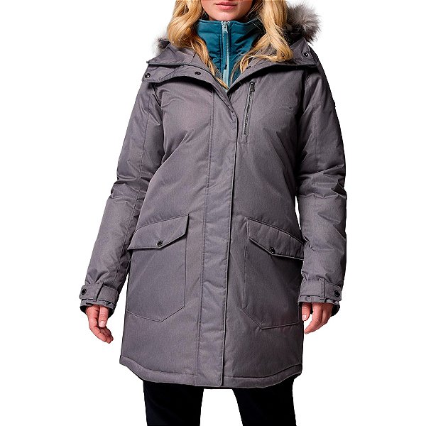 Jaqueta Feminina Suttle Mountain Long Insulated City Grey - Columbia