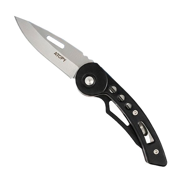 Canivete Inox ATP33 Com Flip Dobrável 15cm - Atopy