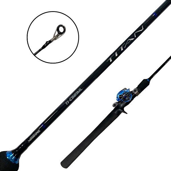 Kit Titan Vara + Carretilha 4000 + 561ML 1.68 8-17LB - Marine