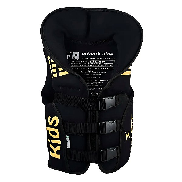 Colete Salva Vidas Kids Amarelo Neoprene Homologado P - X-Float