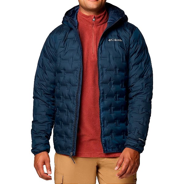 Jaqueta Masculina Delta Ridge II Down Capuz Collegiate Navy - Columbia