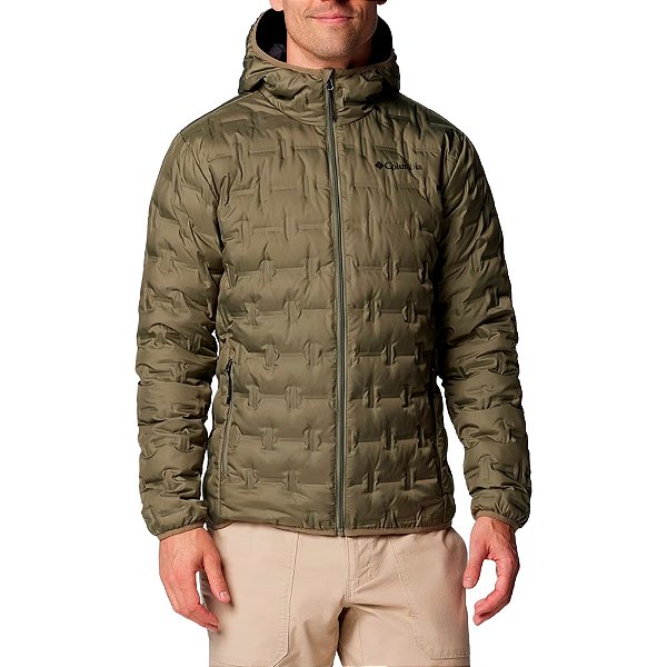 Jaqueta Masculina Delta Ridge™ II Down Capuz Stone Green - Columbia