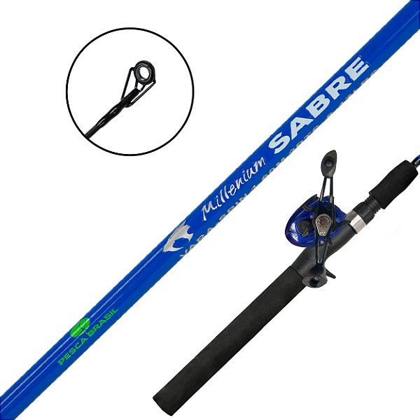 Kit Sabre Vara 1,60m 8-17lb 1 Partes / Carretilha Esquerda - Pesca Brasil