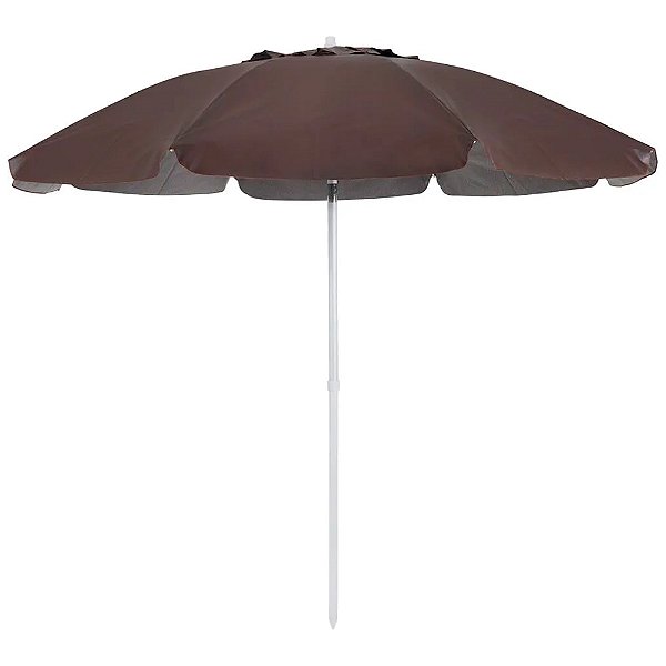Guarda-Sol Bagum Top 2.40m Aluminio/Fibra de Vidro Marrom - Bel