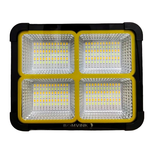 Lanterna Led Recarregável Com Placa Solar BOM-4507 - B-Max