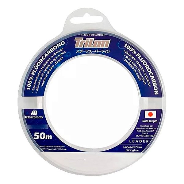 Linha Trilon Fluorcarbon 100% 50 metros - Mazaferro