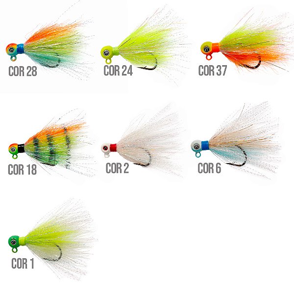 Isca Articial Jig Foguetinho 10g Anzol 5/0 Cor - Itaipu Jigs