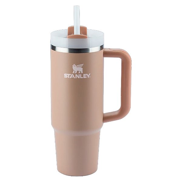 Copo Com Canudo Quencher 887ml Almond Ros R8799 - Stanley