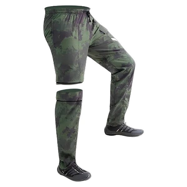 Calça Pesca Masculina Combat Estonada Verde - Mar Negro