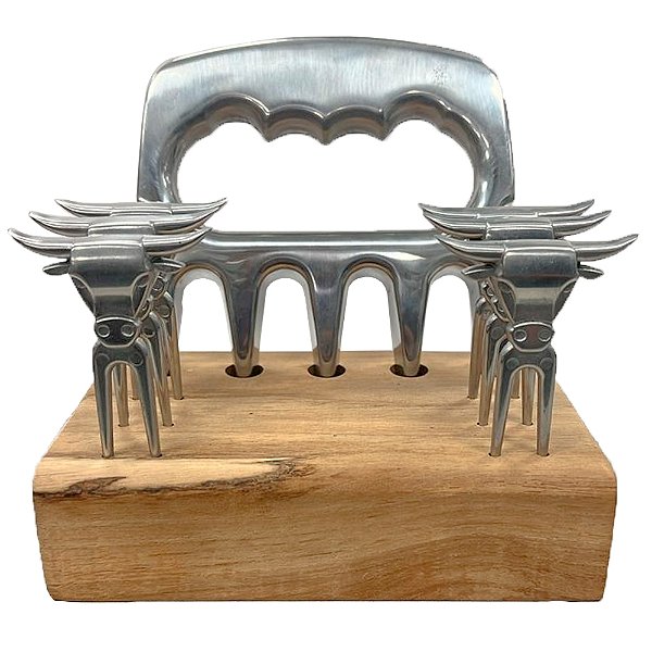 Kit Petisco Inox Polido Garra 7 Peças - Churrasul