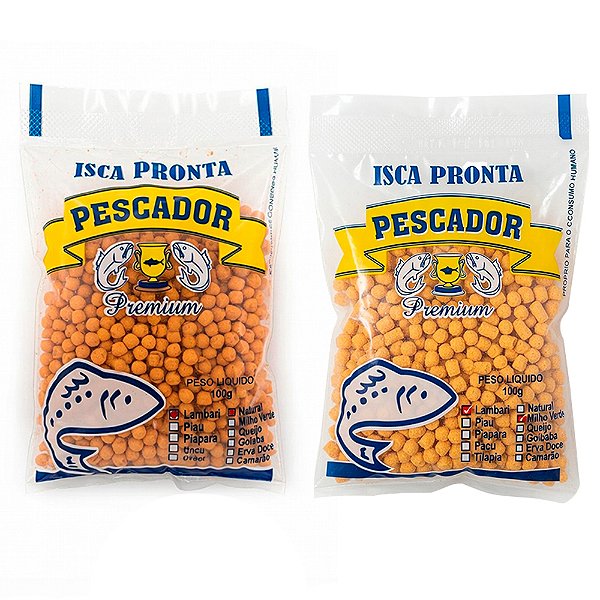 Isca Natural Lambari 100g - Pescador