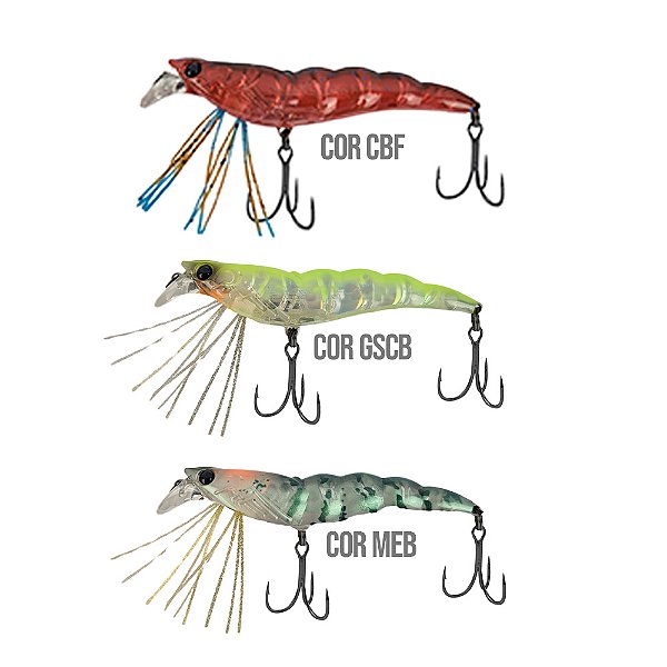 Isca Artificial Camarão Shrimp 70 7cm 7g - Duel
