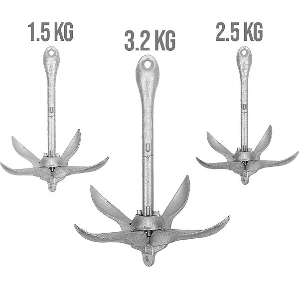 Poita Dobrável Grapnel em Aço Carbono - Kamell