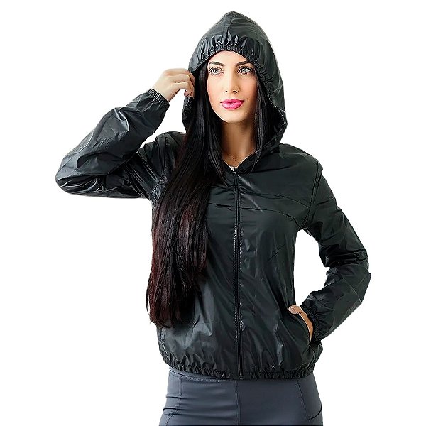 Jaqueta Feminina Windprotection Preto - Mar Negro