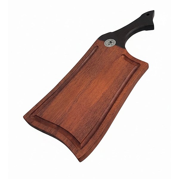 Tábua Para Corte de Carne Madeira Cabo Preto - Nautika