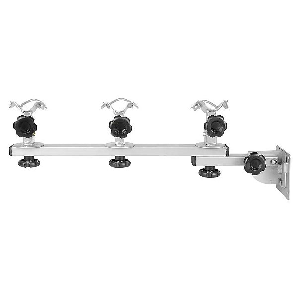Suporte de Pesca Para Lancha 3 Varas - Metal Servi