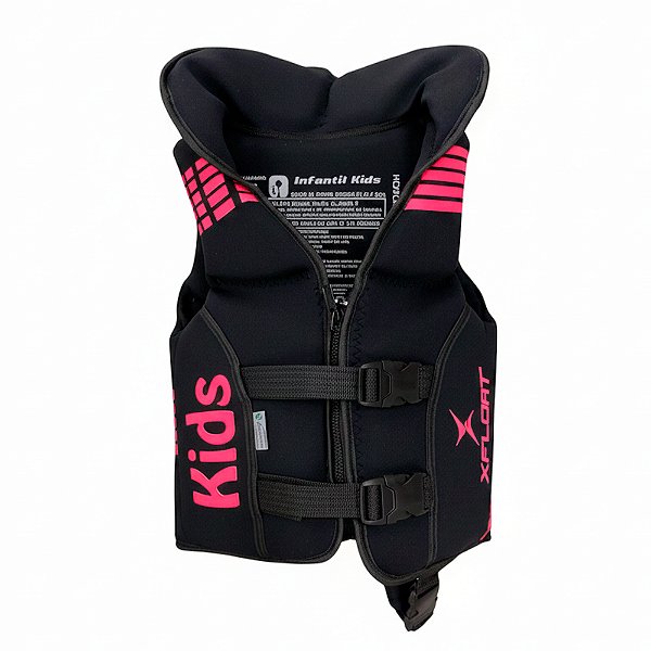 Colete Salva Vidas Kids Rosa Neoprene Homologado P - X-Float