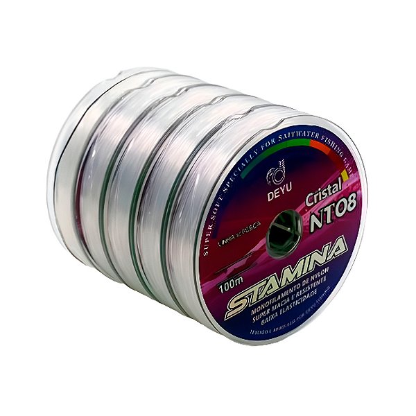 Linha Monofilamento Nylon NT-08 Branca 500 Metros - Deyu