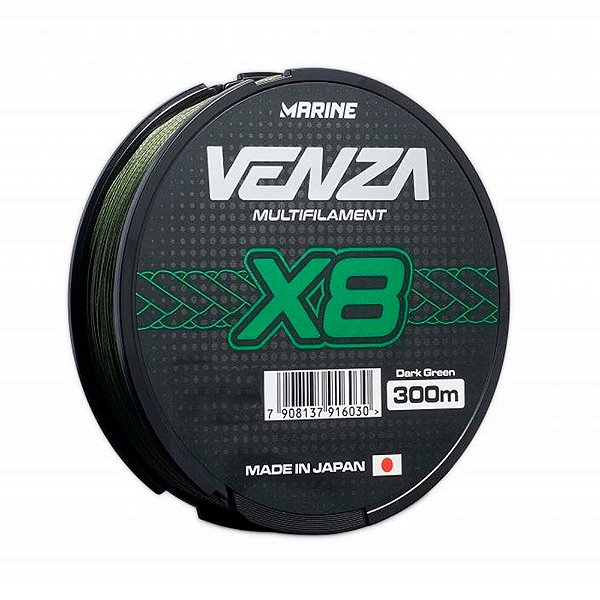 Linha Multifilamento Venza X8 Multi Verde 300Mts - Marine