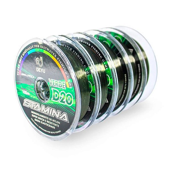 Linha Monofilamento Nylon KD-20 Verde 500 Metros - Deyu