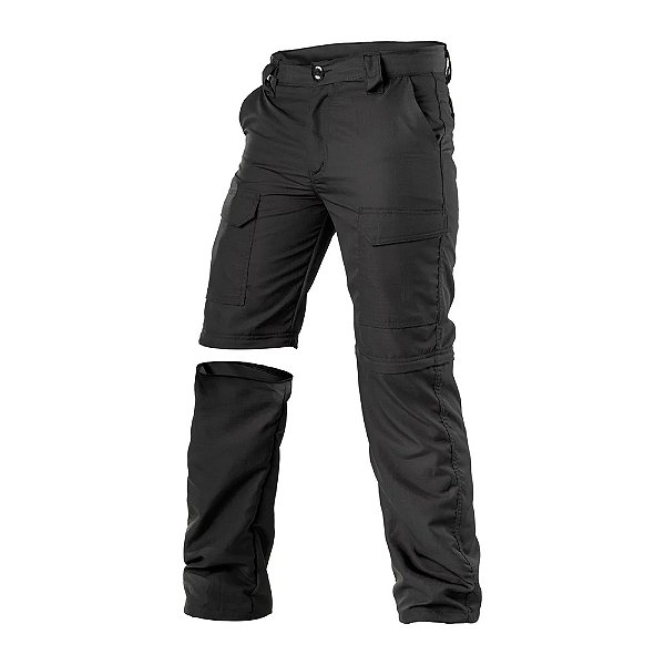 Calça Bermuda Fishing Rip Stop 6 Bolsos Preto - Fox Boy