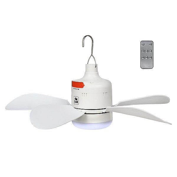Luminária Com Ventilador Portátil 5w 30 Leds Controle Remoto - Bel