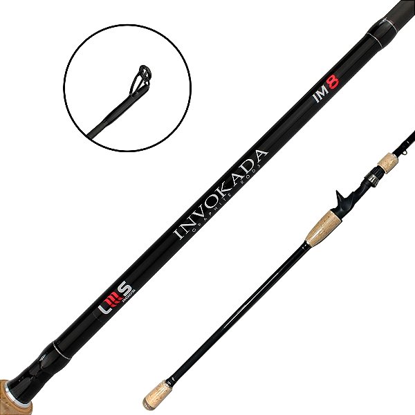 Vara de Carretilha Invokada Carbono IM8 2 Partes 2,10m 30-60lb- Lms Rods