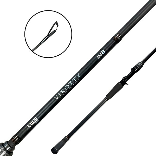 Vara Para Carretilha Virotty 2.24m 15-30lbs 2 Partes Im8 Up-Set - LMS