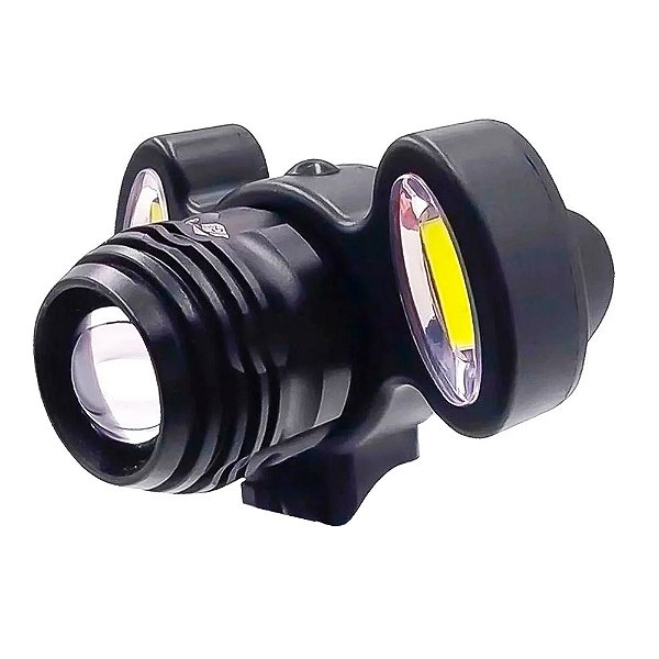 Lanterna De Cabeça Recarregável 2COB+LED JY-8858 - J.W.S