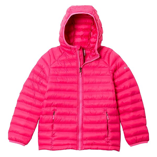 Jaqueta Infantil Puffer Powder Pass Hooded Guava Pink - Columbia
