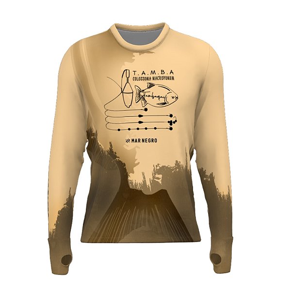 Camiseta Pesca Masculina Premium Flex Tamba Boia- Mar Negro