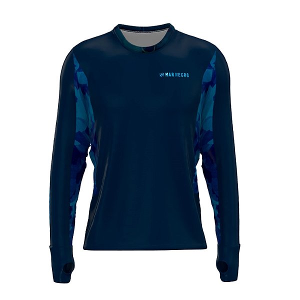 Camiseta Pesca Masculina Premium Flex Brasil Azul - Mar Negro