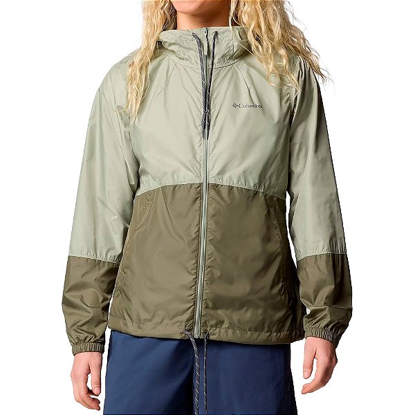 Jaqueta Feminina Flash Forward II Windbreaker Safari / Stone Green - Columbia