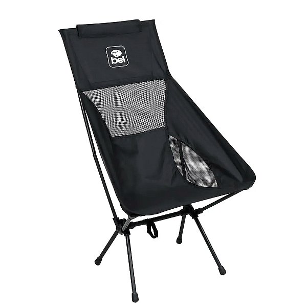 Cadeira Portátil Ultra Light Chill Preta - Bel
