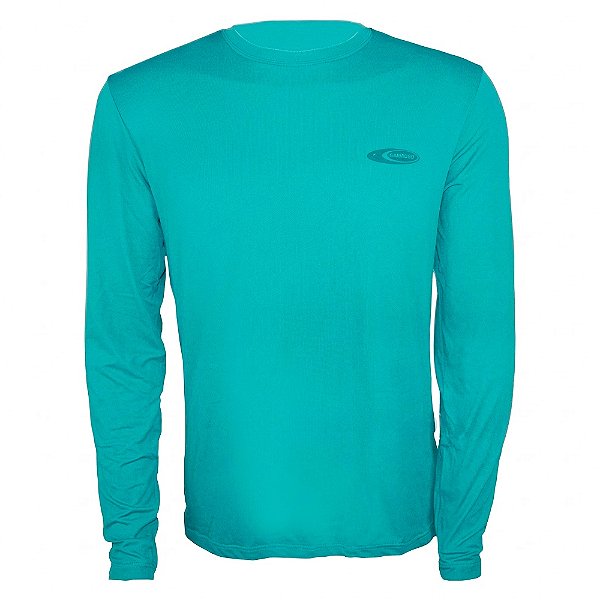 Camiseta Manga Longa Cardume Softline +50FPS GG VERDE