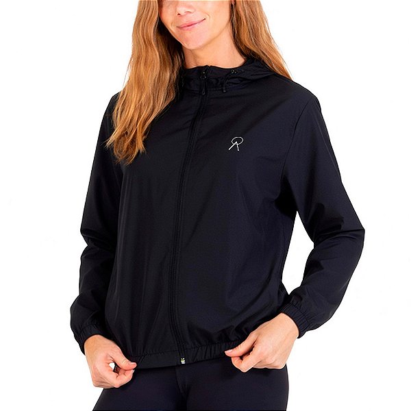 Corta Vento Feminino Relentente a Agua Preto - Oro Adventure