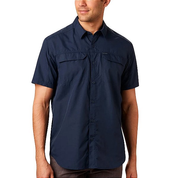 Camisa Silver Ridge M/C 2 Short Sleeve SH Collegiate Navy - Columbia