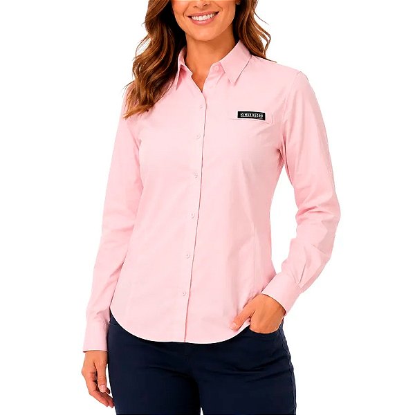 Camisa Feminina Classic Plus Rosa - Mar Negro