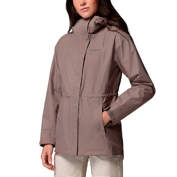 Jaqueta Longa Feminina Hikebound II Iron - Columbia
