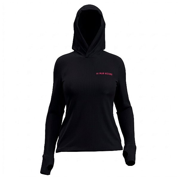 Camiseta Feminina X Protection Poliamida Preto - Mar Negro