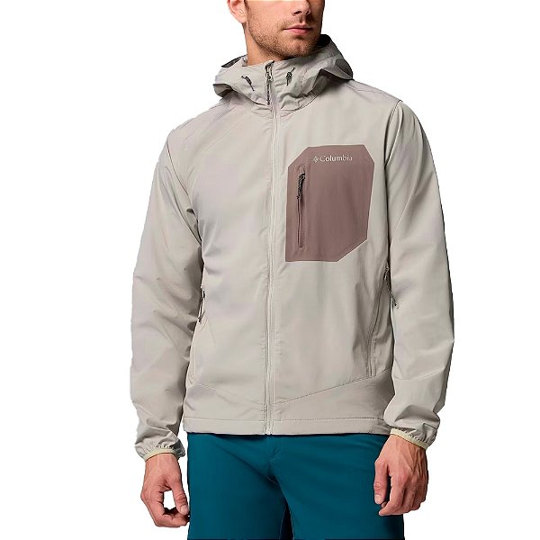 Jaqueta Masculina Tall Heights™ Softshell com Capuz Flint Grey / Iron - Columbia