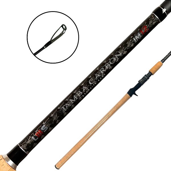 Vara Para Carretilha Tamba Carbon IM12 8'0 2.40m 30-60lbs 2 Partes - LMS