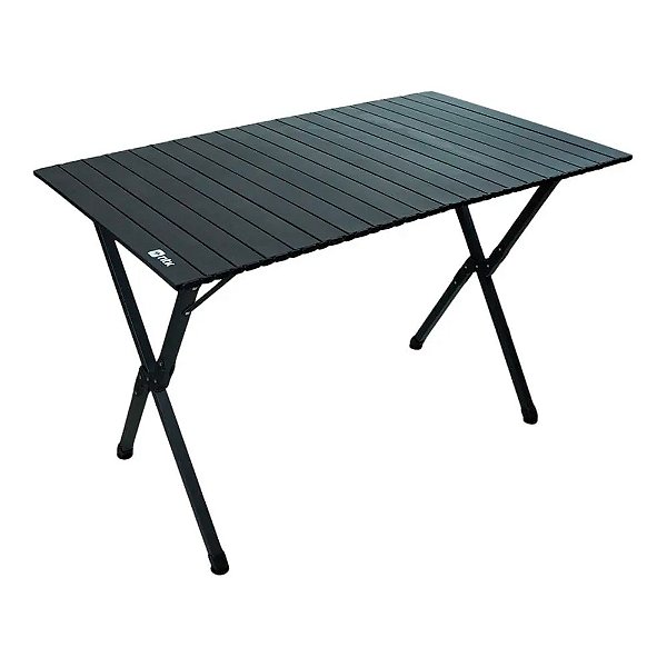 Mesa Dobrável Frade G 1,10 m x 70 cm Estrutura de Aço Preta - NTK