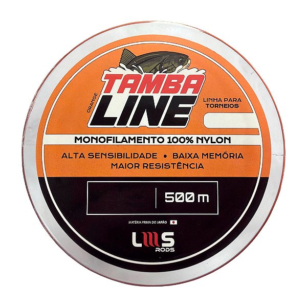 Linha Monofilamento Tamba 500 Metros Laranja - LMS