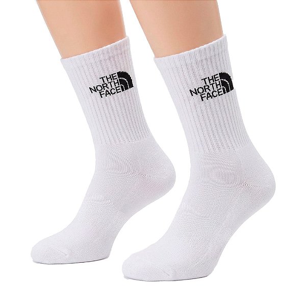 Meia Unisex Everyday Crew Sock 3un Branco - The Nort Face