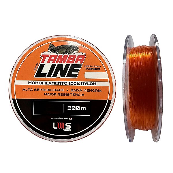 Linha Monofilamento Tamba 300 metros Laranja - LMS