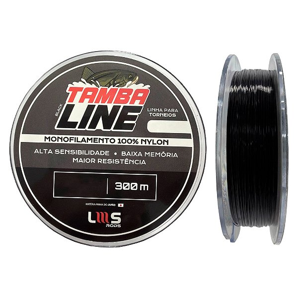 Linha Monofilamento Tamba 300 metros Preto - LMS